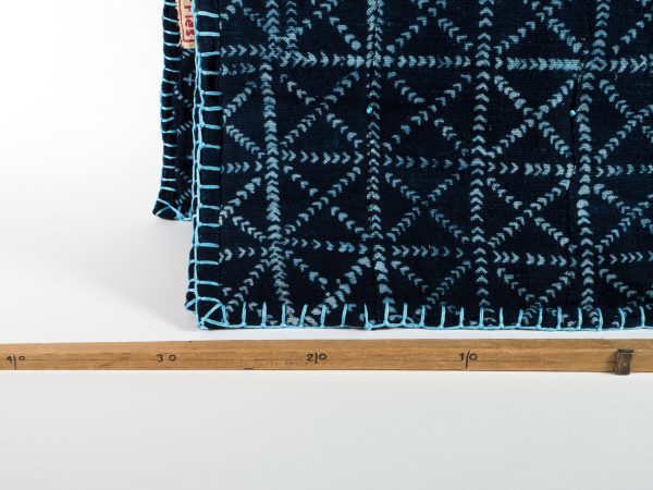 Dubbelzijdig indigo deken - Afbeelding 3