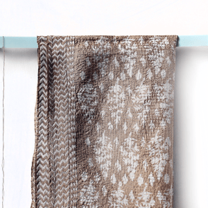 Zijden Kantha Shawl - Beige