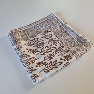 Zijden Shawl met blokprint