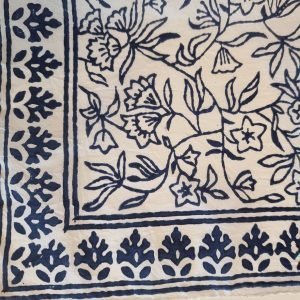 Zijden Shawl met blokprint