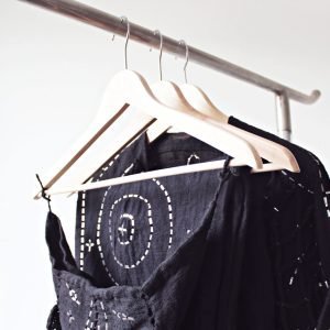 Zwart Bogolan Pak met zilverkleurige details